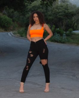 Betty Crop Top (Orange)